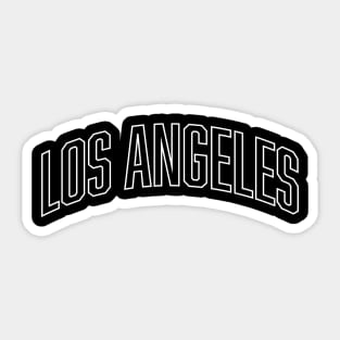 Los Angeles White Outline Sticker